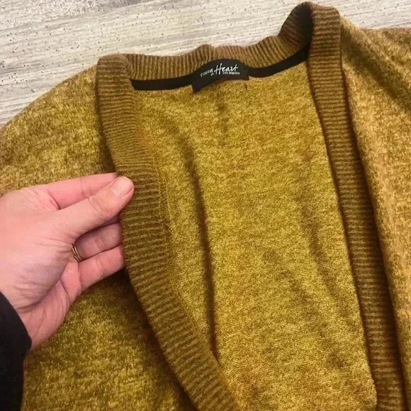 Young at heart open front soft cardigan- size L - Picture 4 of 4